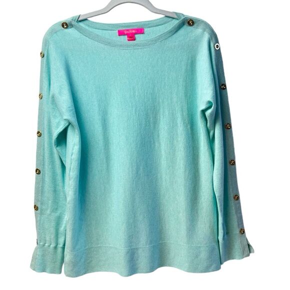 Lilly Pulitzer Long Sleeve Sweater Mint Green Size S - Picture 1 of 8
